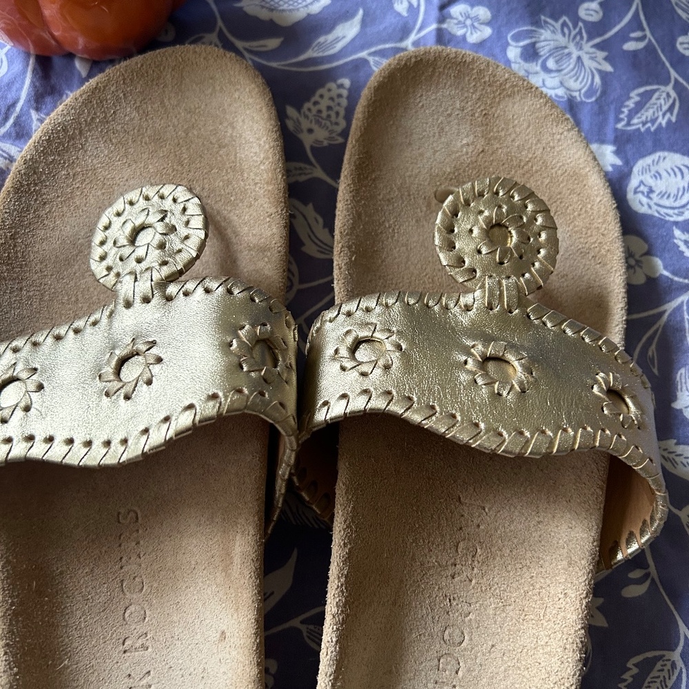 Jack Rogers Comfort Sandals Size 9 Platinum - Picture 4 of 6